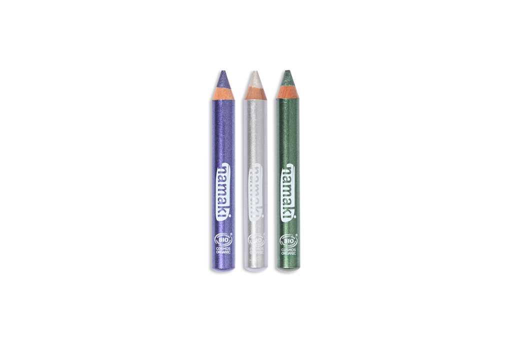 Kit 3 crayons de maquillage pailletés - Clair de lune**