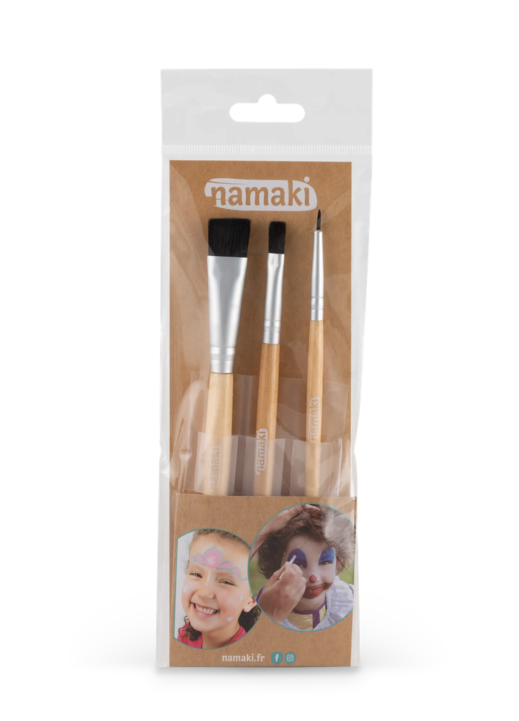 Kit 3 pinceaux de maquillage