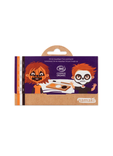 [110085] Face painting kit 3 colors - Pumpkin & Skeleton**