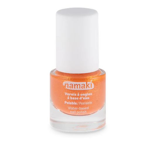 [110224] Vernis à ongles base eau pelable 24 - Corail pailleté