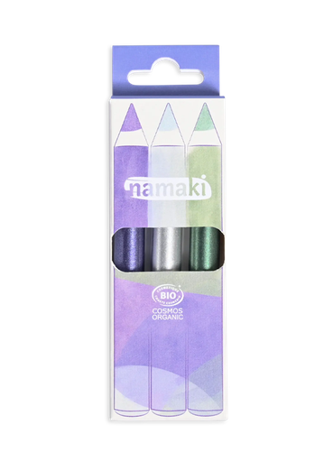 [110138] Kit 3 crayons de maquillage pailletés - Clair de lune**