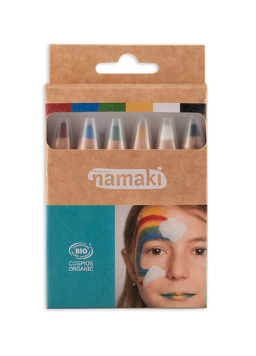 [110060] Kit 6 crayons de maquillage - Arc-en-ciel**